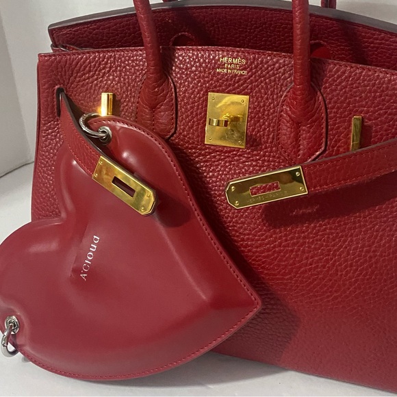 A’Cloud Heart shell heart wristlet/crossbody/bagcharm - Picture 7 of 7